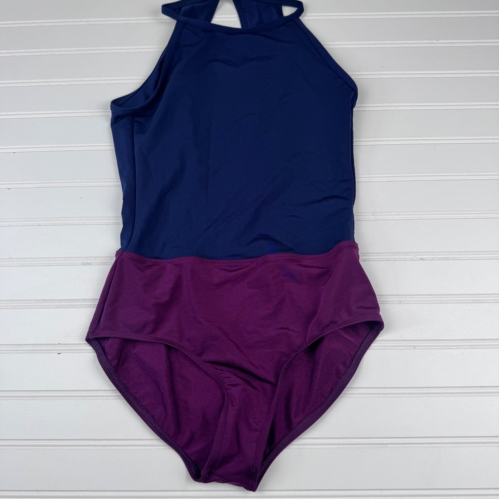 Mariia Crown Purple Blue Leotard Women's Medium Danceware Ballet